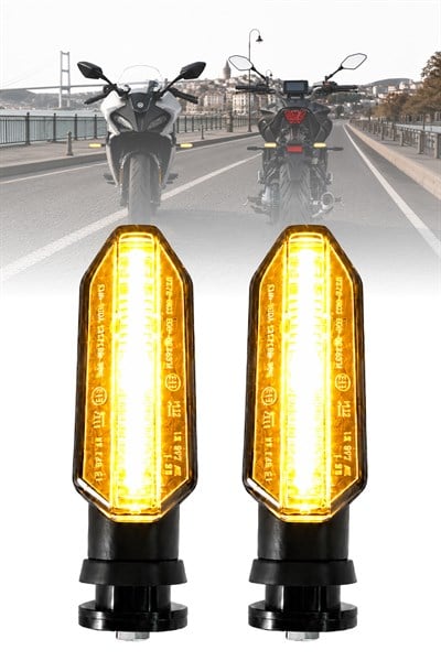 Universal Sinyal Ledi Tek Renk Vidalı | Tüm Motosikletler İle Uyumlu