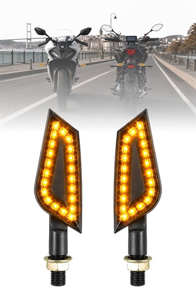 Universal Sinyal Ledi Üçgen Kasa Vidalı | Tüm Motosikletler İle Uyumlu