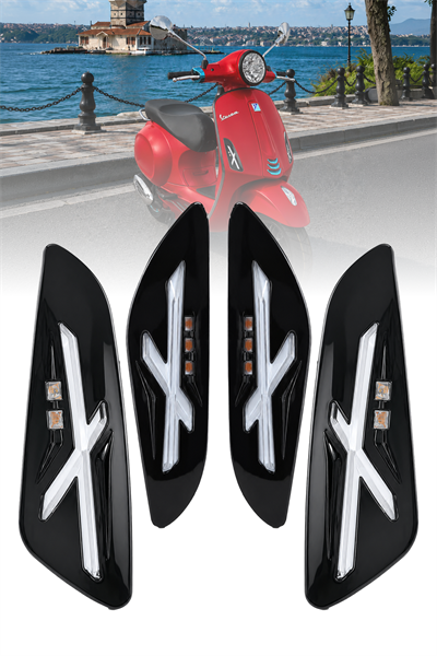 Vespa Primavera Led 4lü Sinyal Seti Siyah