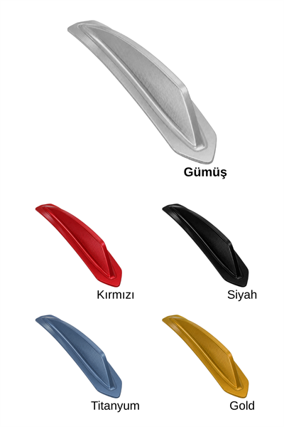 Vespa Uyumlu Çamurluk Rüzgarlığıt Primavera Cnc Gümüş