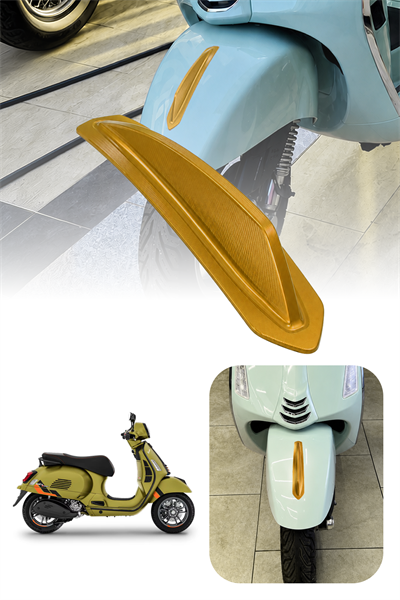 Vespa Uyumlu Çamurluk Rüzgarlığıt Primavera Cnc Gold