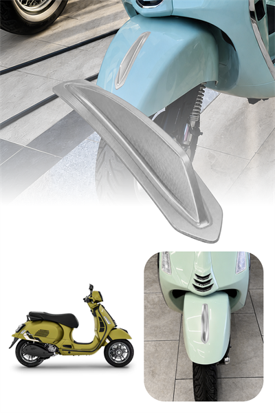 Vespa Uyumlu Çamurluk Rüzgarlığıt Primavera Cnc Gümüş