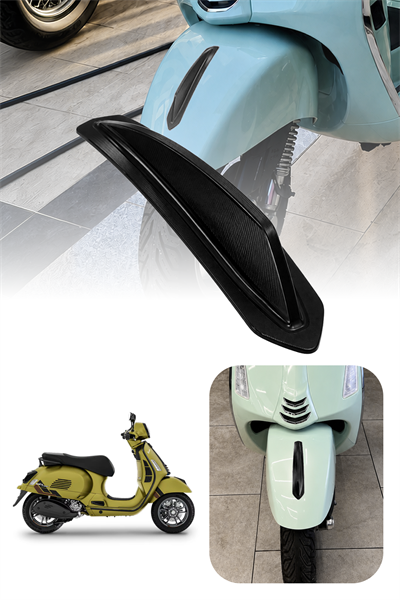Vespa Uyumlu Çamurluk Rüzgarlığıt Primavera Cnc Siyah