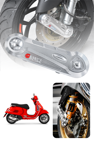 Vespa Uyumlu Frem Koruma Kapağı GTS 300 Sprint 150 Primavera 150 Cnc Gümüş