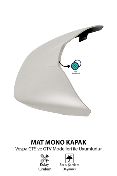Vespa Uyumlu Mono Sele Kapak GTS ve GTV Bej