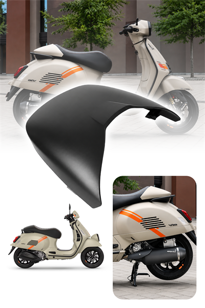Vespa Uyumlu Mono Sele Kapak GTS ve GTV Siyah