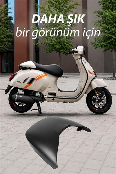 Vespa Uyumlu Mono Sele Kapak GTS ve GTV Siyah
