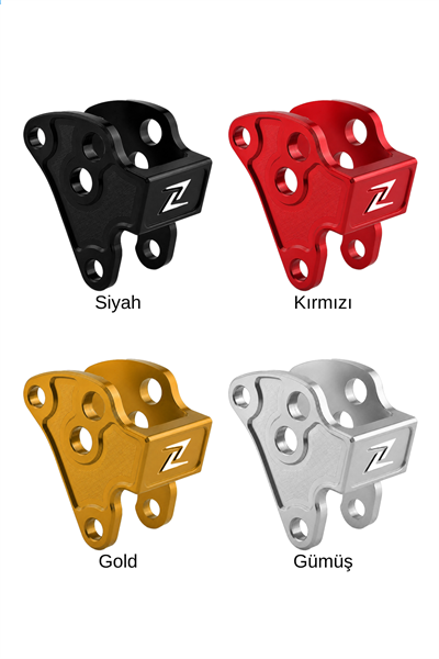 Vespa Uyumlu Motor Bağlantı Aparatı Cnc Kırmızı