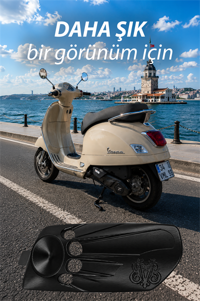 Vespa Uyumlu Varyatör Hava Girş Kapağı GTS GTV Cnc Siyah