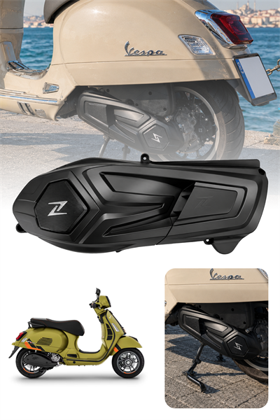 Vespa Uyumlu Varyatör Kapağı GTS GTV Mat Siyah