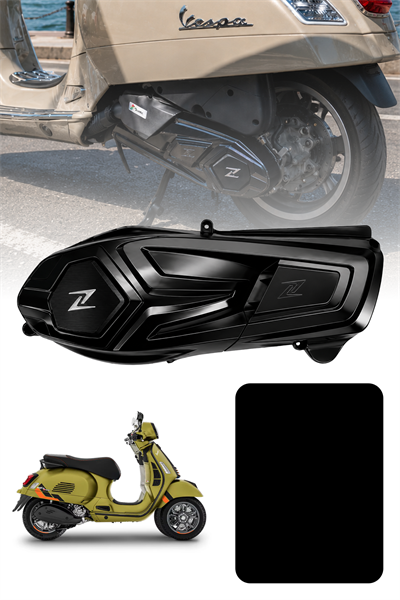 Vespa Uyumlu Varyatör Kapağı GTS GTV Parlak Siyah