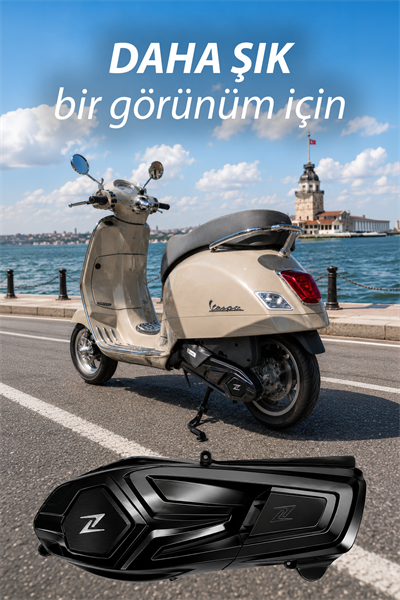 Vespa Uyumlu Varyatör Kapağı GTS GTV Parlak Siyah