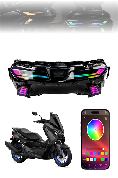 Yamaha Nmax Uyumlu Rgb Stop Ledi 2025-2026 Telefon Kontrollü