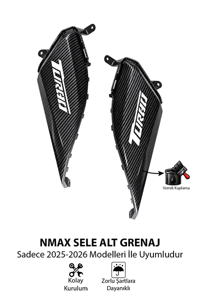 Yamaha Nmax Uyumlu Sele Alt Grenaj 2025-2026 Karbon Desen