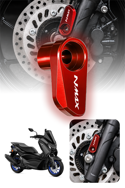 Yamaha Nmax Uyumlu Abs Sensör Koruma 2021-2026 Cnc Kırmızı