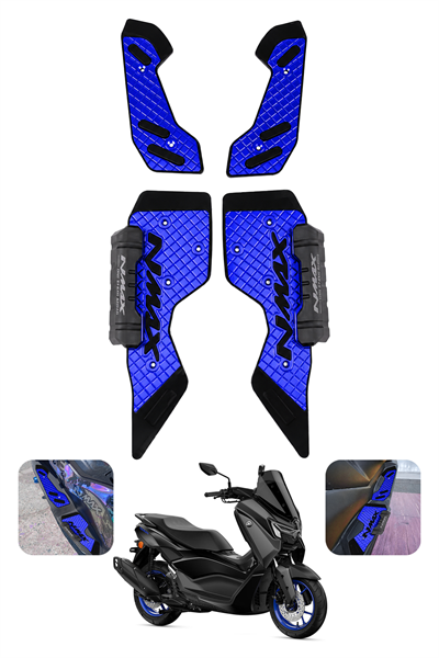 Yamaha Nmax Uyumlu Basamak Seti 2025-2026 Cnc Mavi