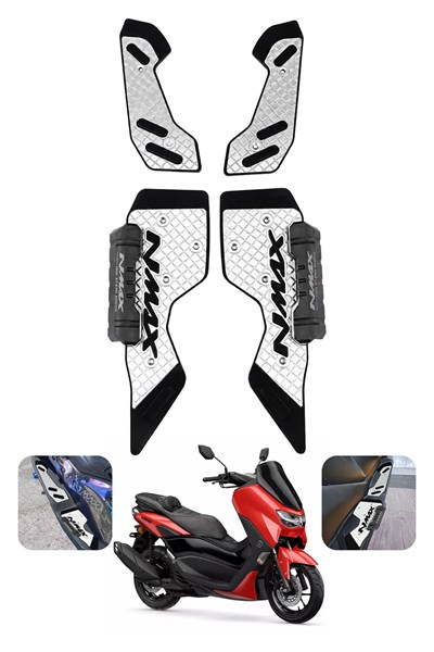 Yamaha Nmax Uyumlu Basamak Seti 2025-2026 Cnc Gümüş