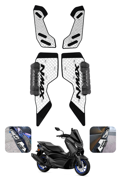 Yamaha Nmax Uyumlu Basamak Seti 2025-2026 Cnc Gümüş