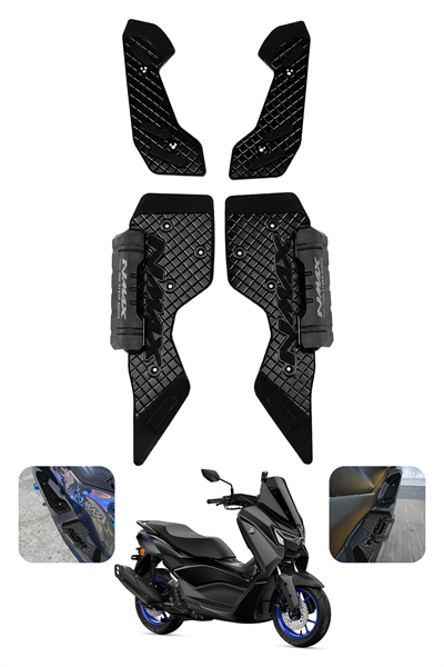 Yamaha Nmax Uyumlu Basamak Seti 2025-2026 Cnc Siyah