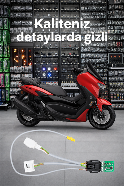 Yamaha Nmax Uyumlu F1 Çakar Modülü Soketli Kablo Seti 2025-2026
