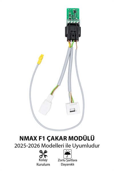 Yamaha Nmax Uyumlu F1 Çakar Modülü Soketli Kablo Seti 2025-2026