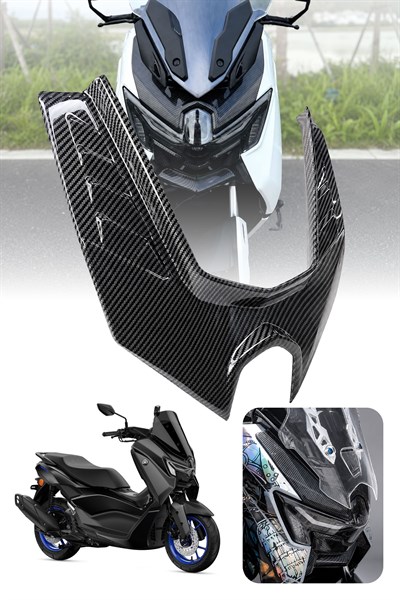 Yamaha Nmax Uyumlu Far Üstü Kapağı 2025-2026 Karbon Desen