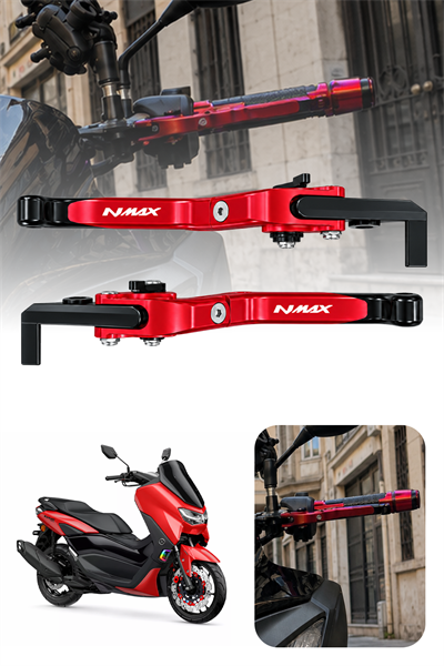 Yamaha Nmax Uyumlu Fren Maneti 2021-2026 Cnc Kırmızı