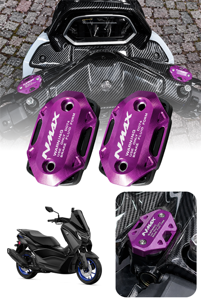 Yamaha Nmax Uyumlu Hidrolik Kapağı 2021-2026 Cnc Mor