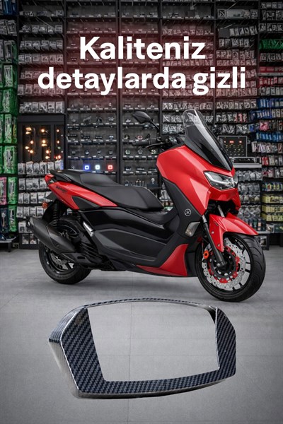 Yamaha Nmax Uyumlu Kadran Çerçevesi 2021-2024 Karbon Desen