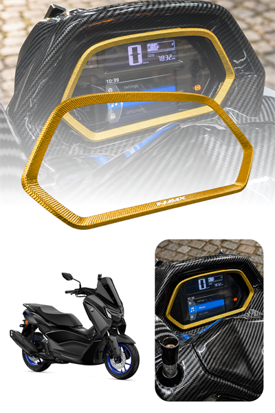 Yamaha Nmax Uyumlu Kadran Çerçevesi 2025-2026 Cnc Gold