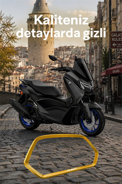 Yamaha Nmax Uyumlu Kadran Çerçevesi 2025-2026 Cnc Gold