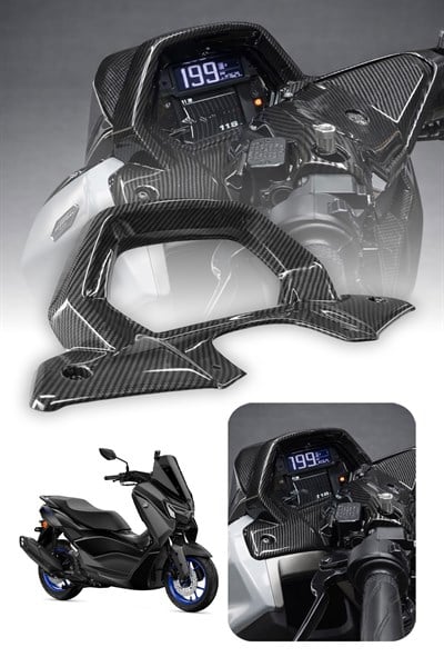 Yamaha Nmax Uyumlu Kadran Çerçevesi 2025-2026 Karbon Desen