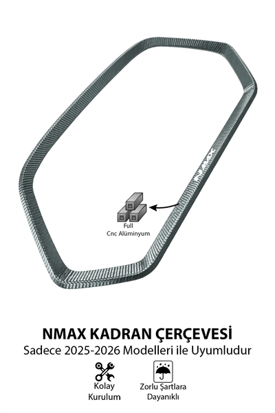 Yamaha Nmax Uyumlu Kadran Çerçevesi 2025-2026 Cnc Titanyum