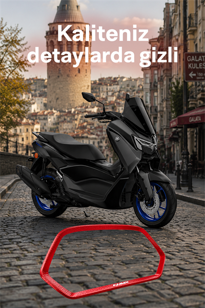 Yamaha Nmax Uyumlu Kadran Çerçevesi 2025-2026 Cnc Kırmızı
