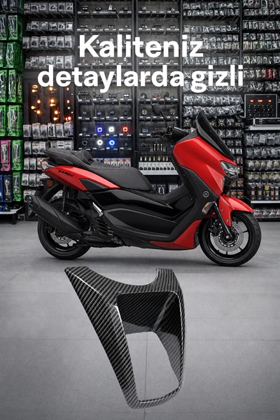 Yamaha Nmax Uyumlu Kontak Çerçevesi 2025 Karbon Desen