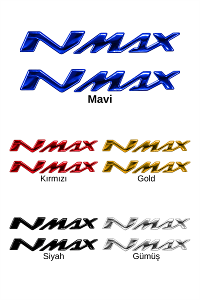 Yamaha Nmax Uyumlu Logo Sticker 2021-2026 Mavi