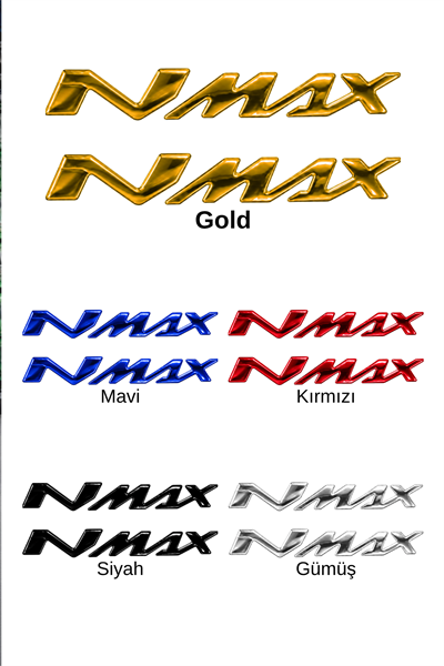 Yamaha Nmax Uyumlu Logo Sticker 2021-2026 Gold