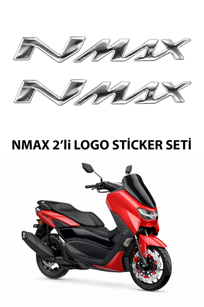 Yamaha Nmax Uyumlu Logo Sticker 2021-2026 Gümüş