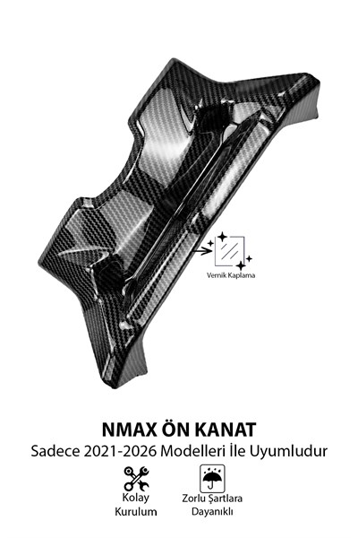Yamaha Nmax Uyumlu Ön Kanat 2021-2026 Karbon Desen