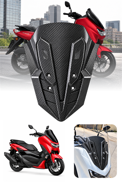 Yamaha Nmax Uyumlu Ön Üst Panel 2021-2024 Karbon Desen