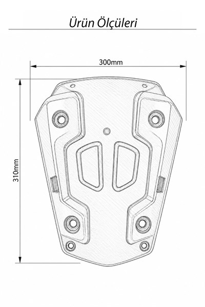 Yamaha Nmax Uyumlu Ön Üst Panel 2025-2026 Karbon Desen