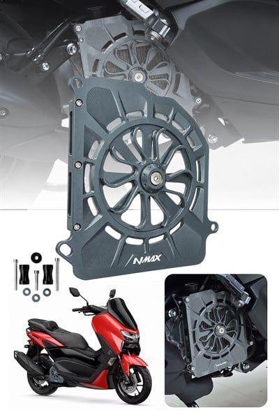 Yamaha Nmax Uyumlu Pervaneli Radyatör Koruması 2021-2026 Cnc Titanyum