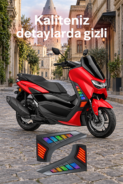 Yamaha Nmax Uyumlu Rgb Sinyal Ledi V2 2020-2024 Telefon Kontrollü