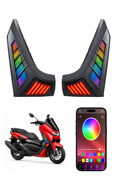Yamaha Nmax Uyumlu Rgb Sinyal Ledi V2 2020-2024 Telefon Kontrollü