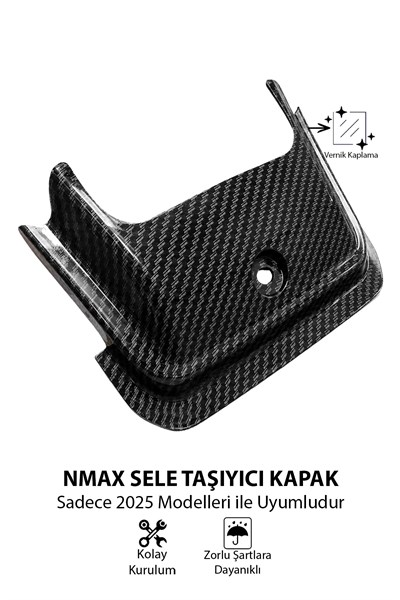 Yamaha Nmax Uyumlu Sele Taşıyıcı Kapak 2025 Karbon Desen
