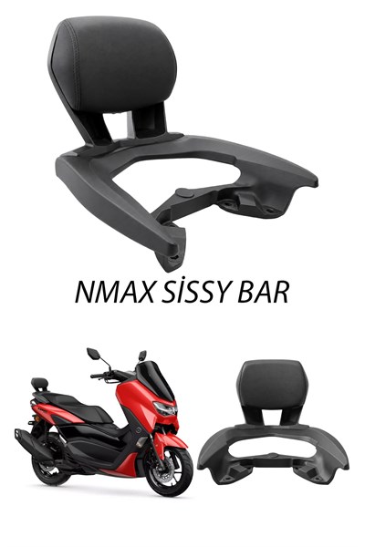 Yamaha Nmax Uyumlu Sisy Bar Sırt Dayama 2024-2026 Siyah