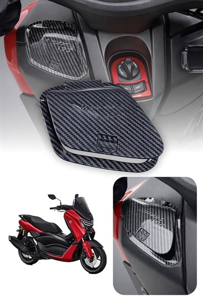 Yamaha Nmax Uyumlu Sol Cep Kapak 2021-2024 Karbon Desen