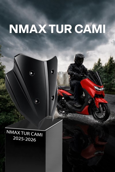 Yamaha Nmax Uyumlu Sport Tur Camı 2025-2026 Siyah