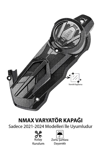 Yamaha Nmax Uyumlu Vartatör Kapağı 2021-2024 Karbon Desen