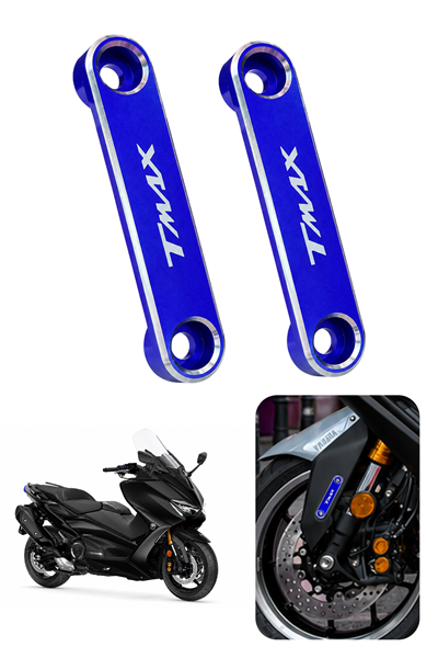 Yamaha Tmax Uyumlu Çamurluk Ucu 2020-2026 Cnc Mavi